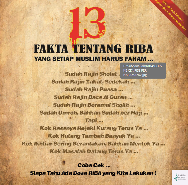 13 Fakta Tentang Riba yang Setiap Muslim Harus Faham